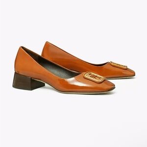 Tory Burch Georgia Pump 35mm Patent Leather Low Heel Pumps size 6.5 New